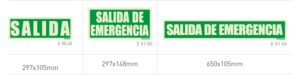 salidas de emergencia