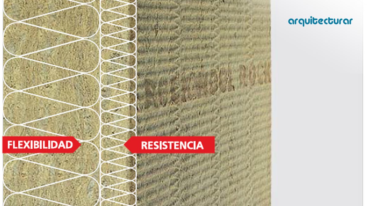 Lana de roca en un sistema de fachada ventilada